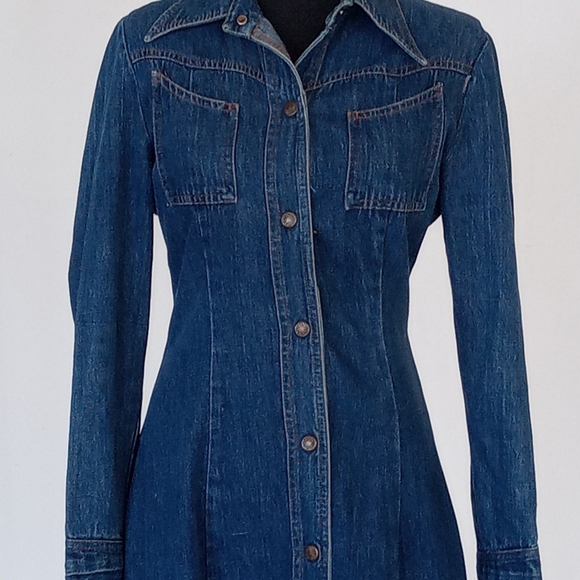 Vintage denim dress - Picture 14 of 14